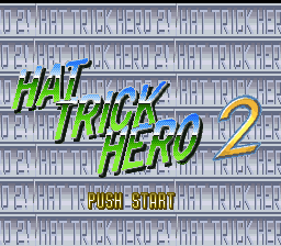 Hat Trick Hero 2 Title Screen